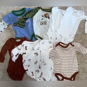 3-6 month long sleeve onesies